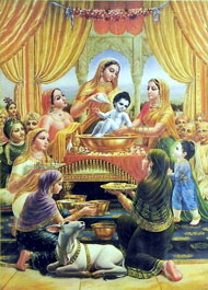 Bathin Ceremony of Krishna ISKCON